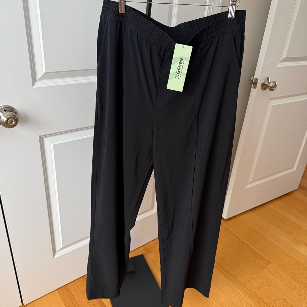 🩷🩷🩷 NWT, G4Free Women’s Black Athleisure, Lounge, Travel Pants, XXL Tall